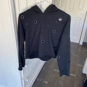 XS Black Alo Yoga Cadence pullover Hoody